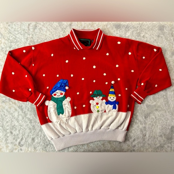 Vintage SML Sport Ugly Christmas Sweatshirt - Picture 1 of 10